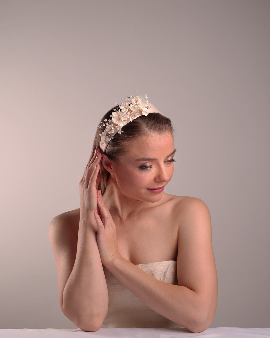 Celestial Bloom Veil Headband main image 0