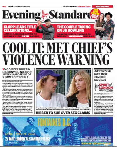 Evening Standard Newspaper
