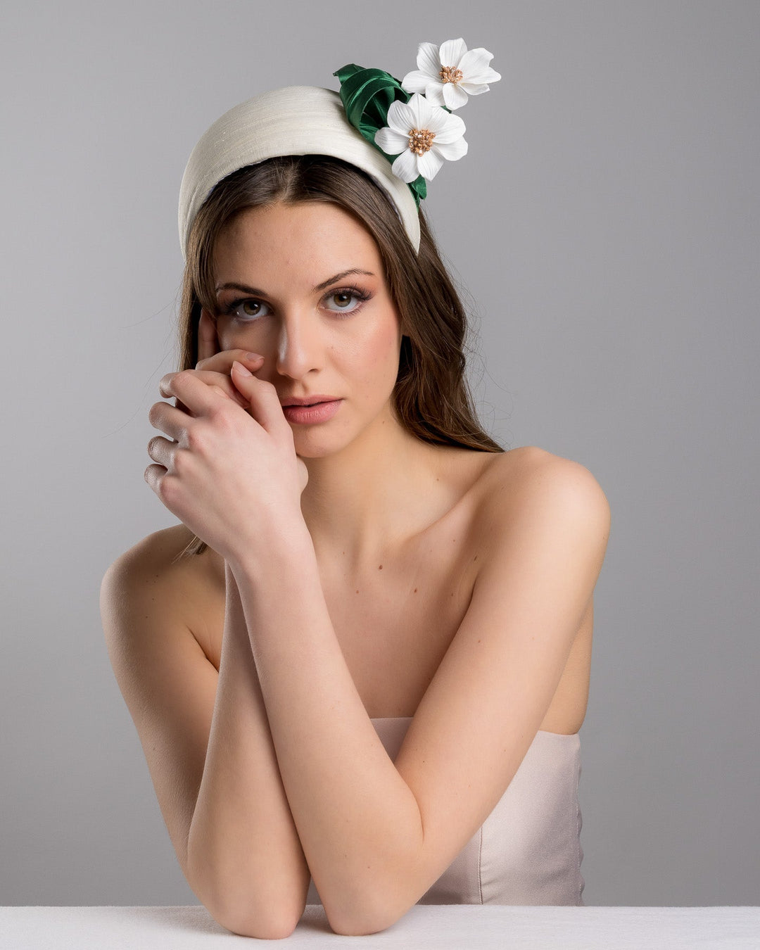 Ivory and Gold Fascinators (Hand-Made Pieces for a Bride or a Bridal Party)