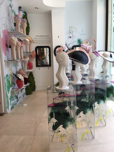 Merve Bayindir at Fenwick's Bond Street Window