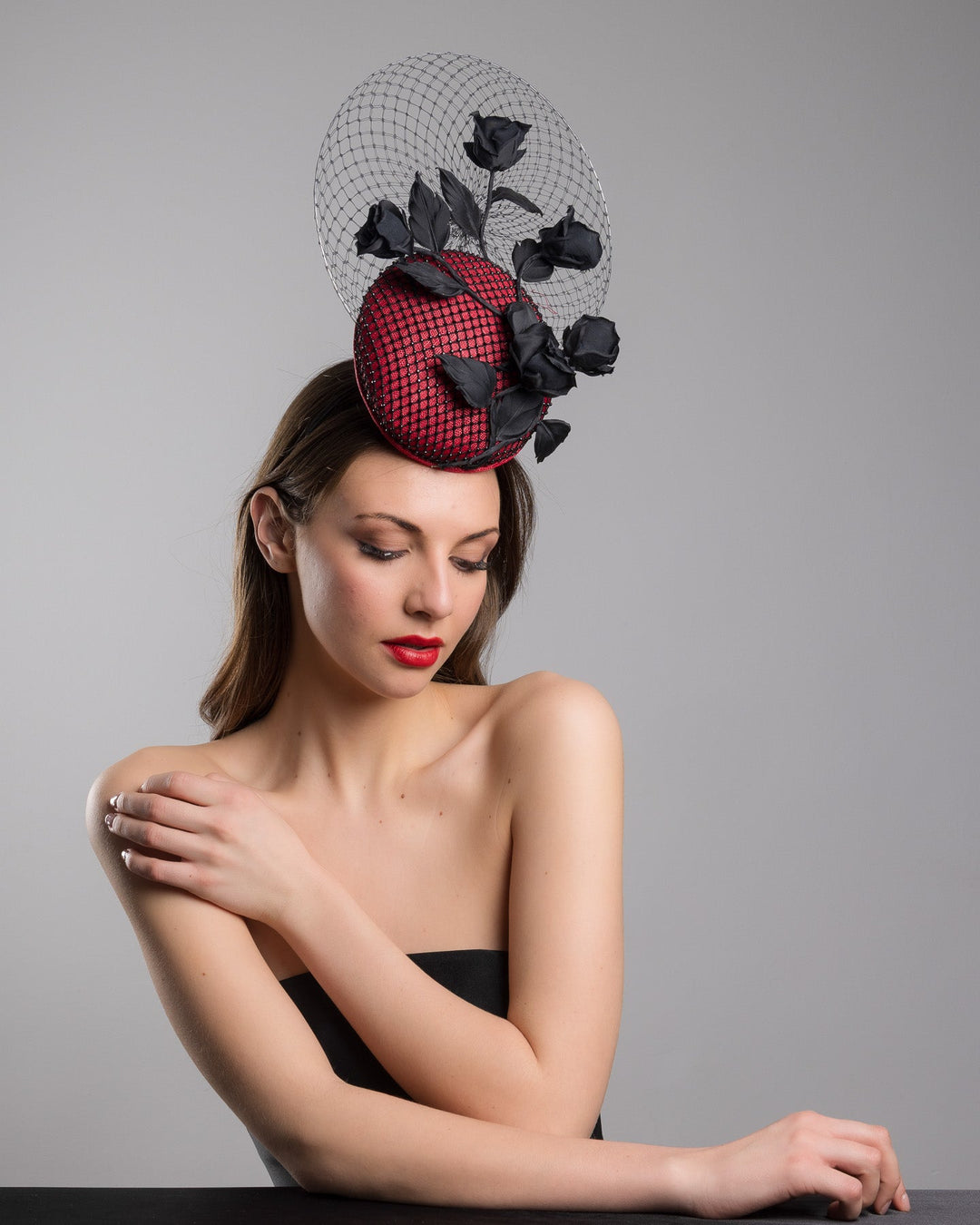 Red and Black Fascinators (Why the Black Is What Makes the Red Work)