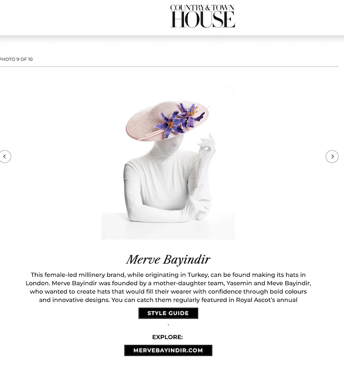 COUNTRY & TOWN HOUSE x MERVE BAYINDIR - MAY 2023