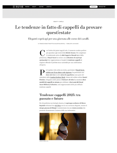 HARPER'S BAZAAR ITALY x MERVE BAYINDIR
