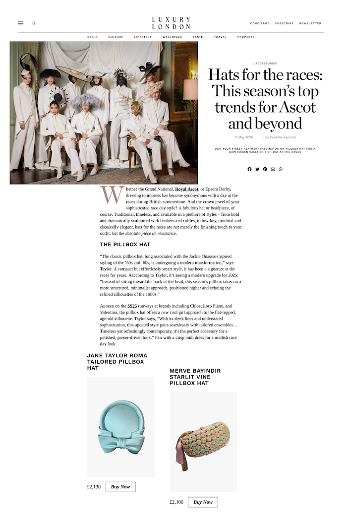 LUXURY LONDON x MERVE BAYINDIR