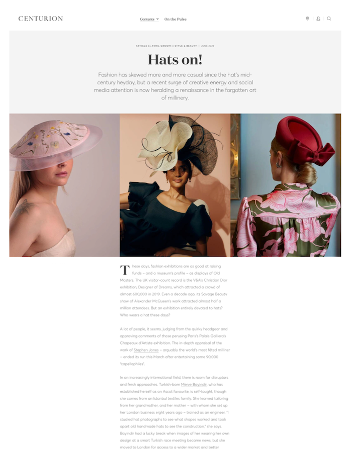 CENTURION MAGAZINE x MERVE BAYINDIR