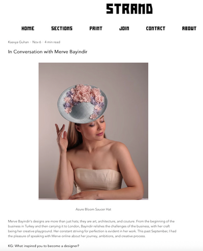 STRAND MAGAZINE x MERVE BAYINDIR