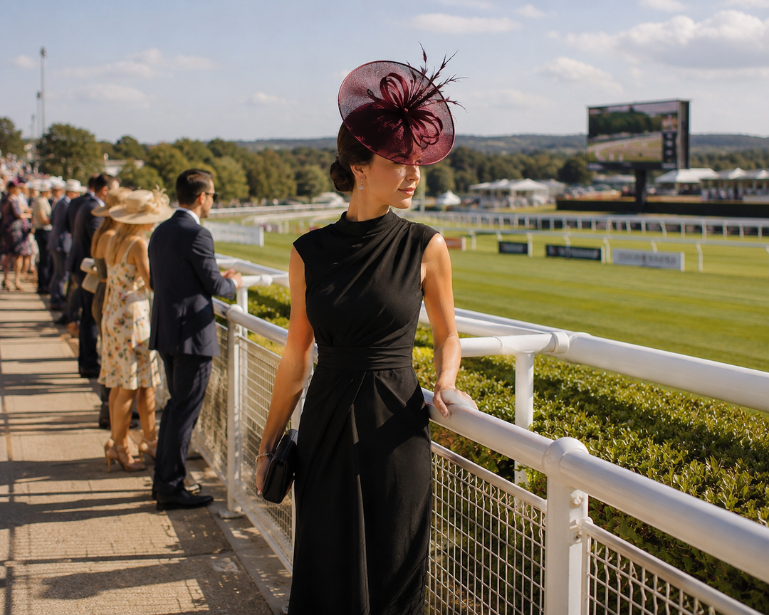 What Colour Fascinator with a Black Dress? (The Accent Does the Work)