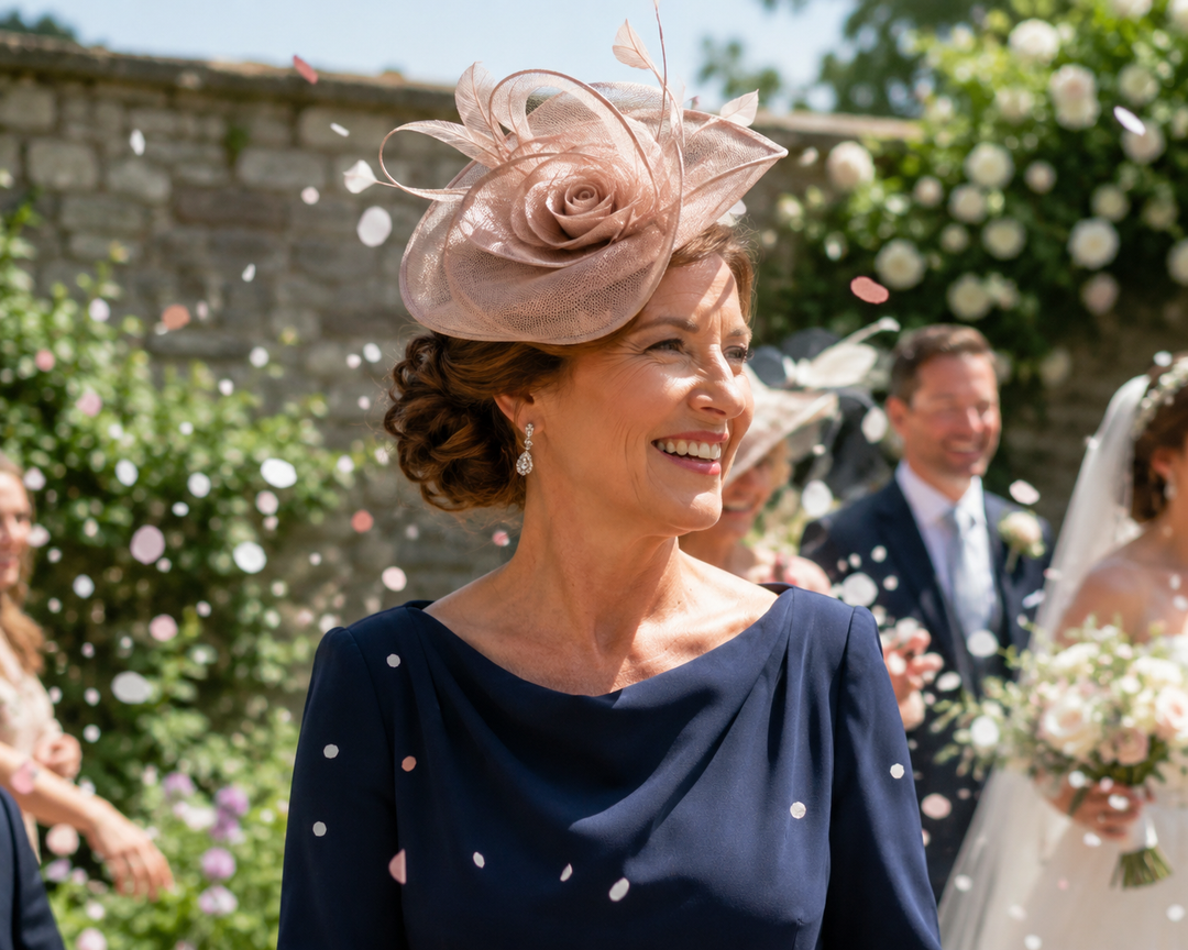 Pink Fascinators for Weddings (Blush, Dusty Rose and Fuchsia)