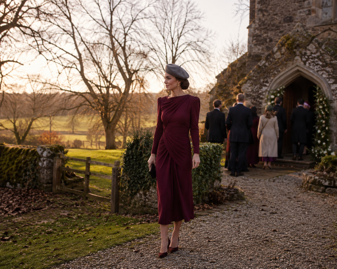 What Colour Fascinator with a Burgundy Dress? (Claret to Oxblood)